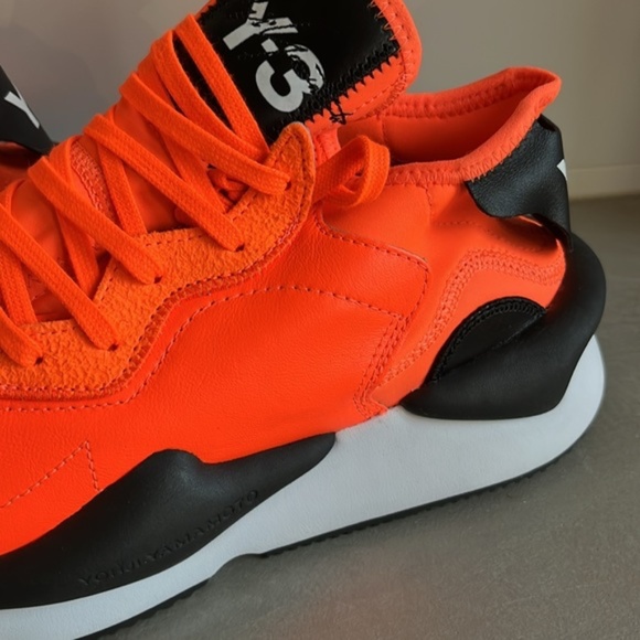 Y-3 Kaiwa Solar Orange Black Sneakers - Picture 9 of 12